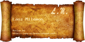 Lasz Milemon névjegykártya